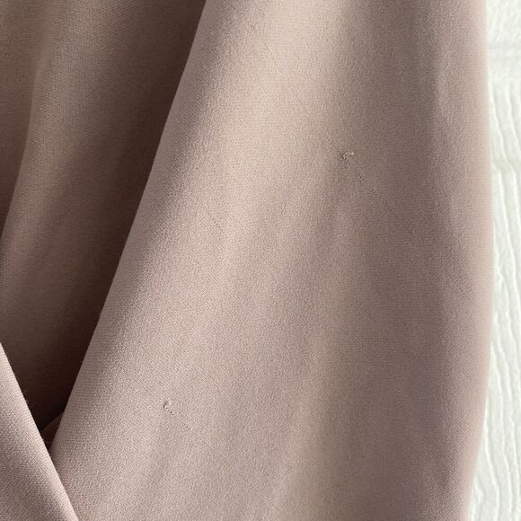 Babaton Aritzia Phoenix Dress Dusty Mauve Pink Faux Wrap Dress Size 8 - Picture 4 of 10